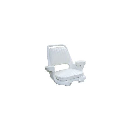 Wise Seating Wise CaptainFts Chair Package w Chair, Cushion Set & Mnting Plate - Wht 8WD1007-3-710
